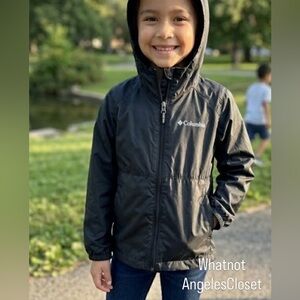 Columbia Kids Black Raincoat